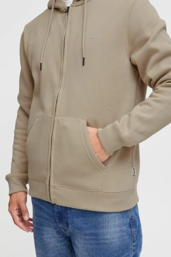 Felpa Cappuccio e Zip BLEND