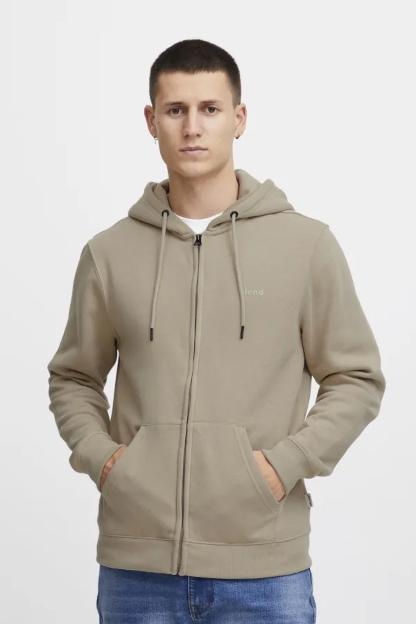 Felpa Cappuccio e Zip BLEND