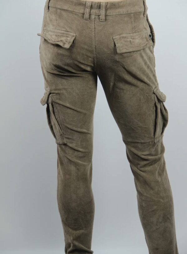 Pantalone Cargo Velluto Elasticizzato