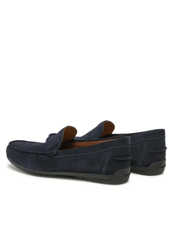 GEOX Mocassino Scamosciato Navy