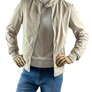 Giubbino bomber estivo beige