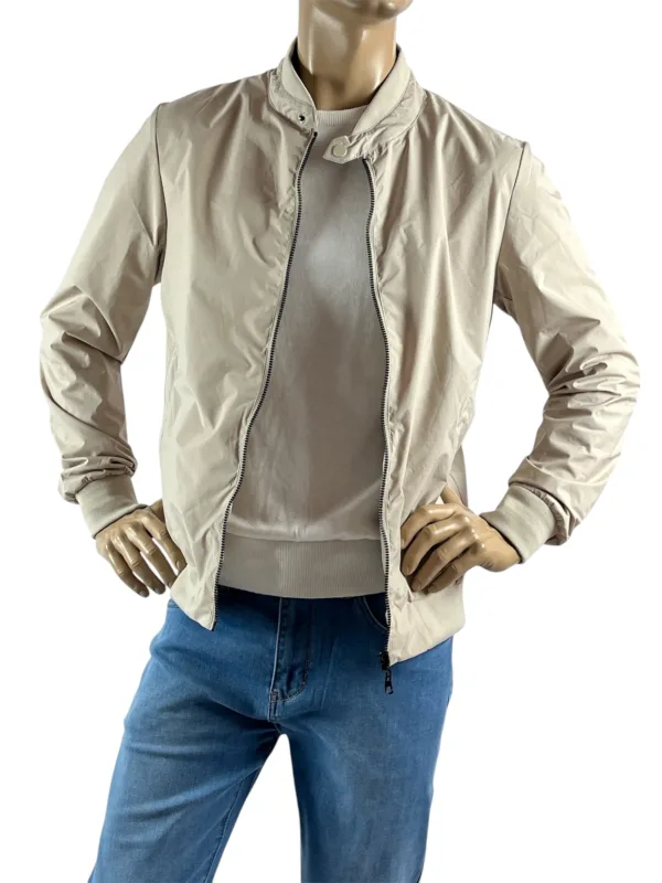 Giubbino bomber estivo beige