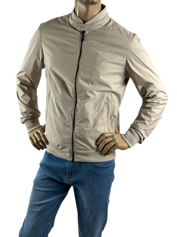Giubbino bomber estivo beige