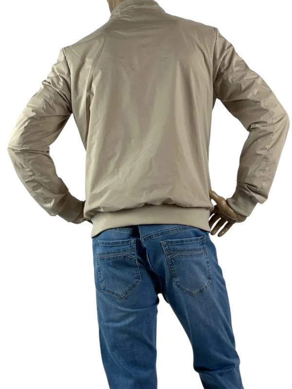 Giubbino bomber estivo beige