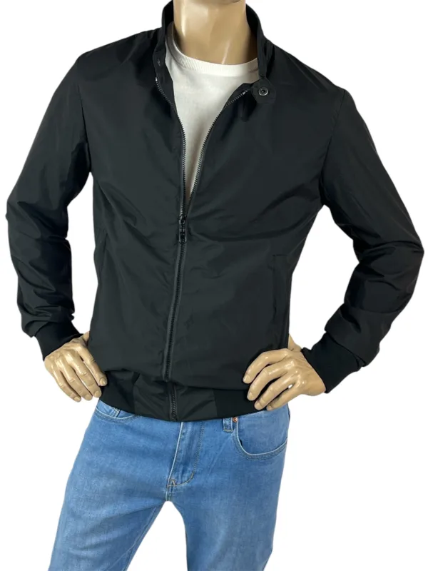 Giubbino bomber estivo nero