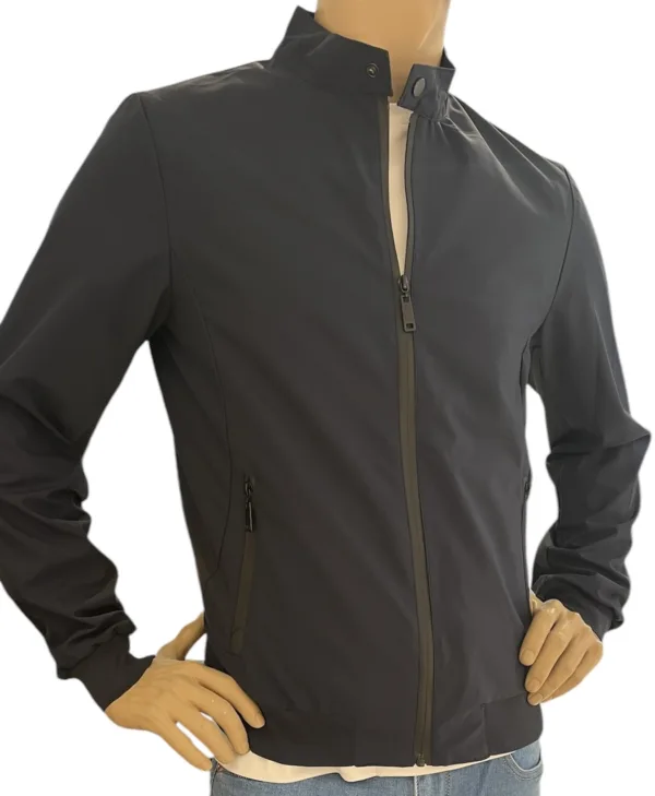 Giubbino biker tessuto leggero