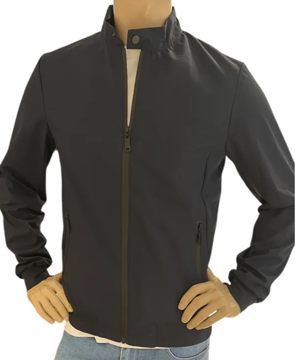 Giubbino biker tessuto leggero