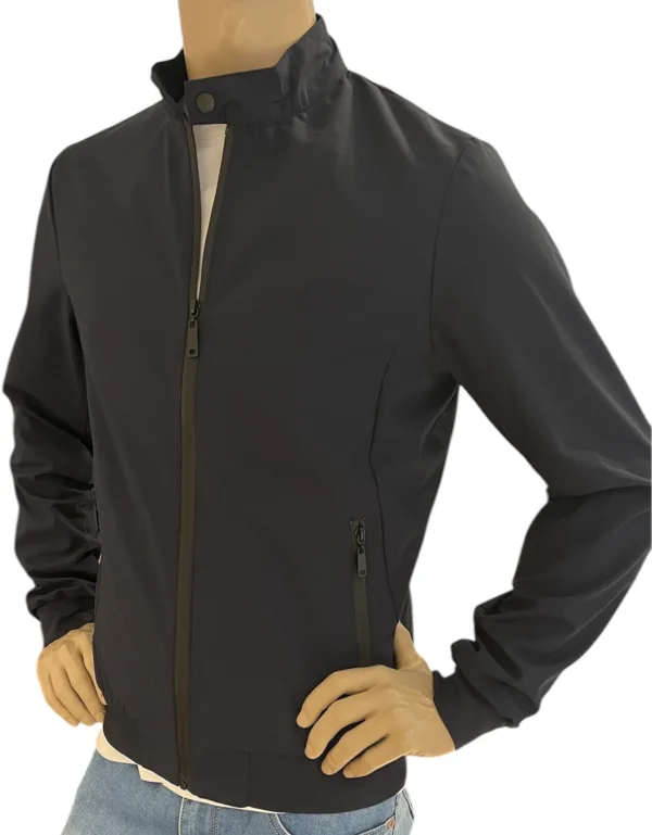 Giubbino biker tessuto leggero