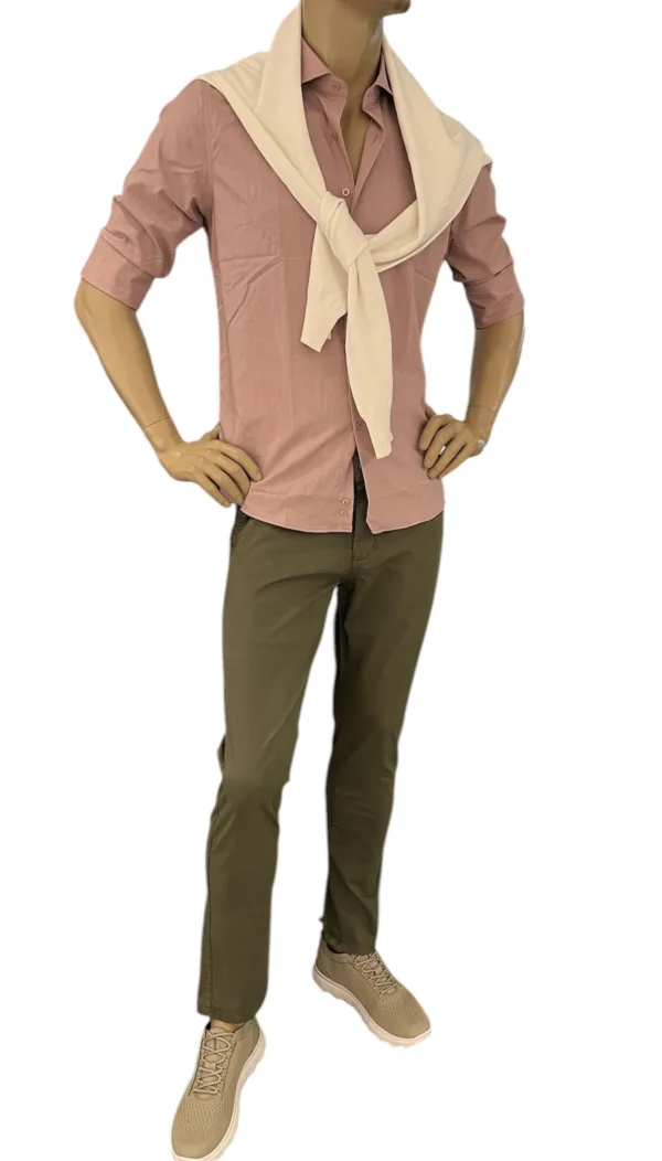 Pantalone chino cotone slim