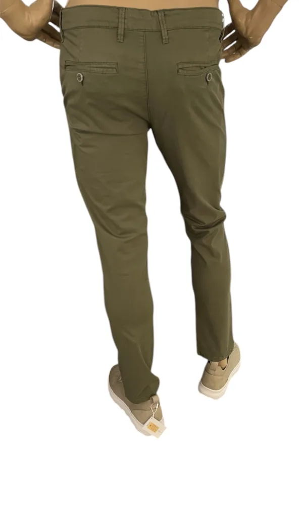 Pantalone chino cotone slim