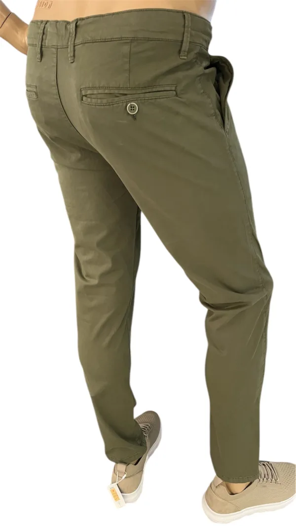 Pantalone chino cotone slim