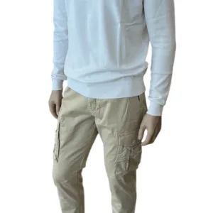 Pantalone cargo senza elastico