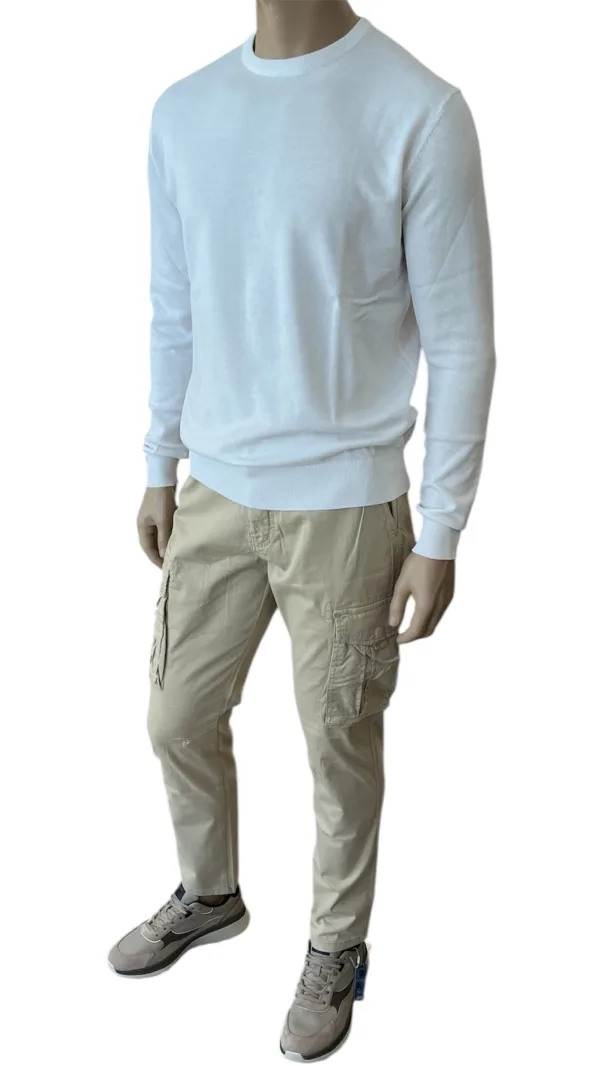 Pantalone cargo senza elastico