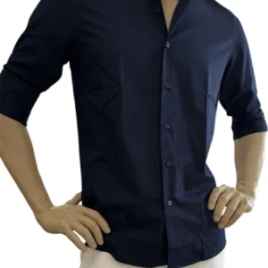 Camicia slim-fit cotone rasato