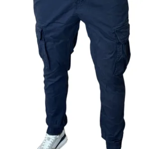 Pantalone cargo con elastico