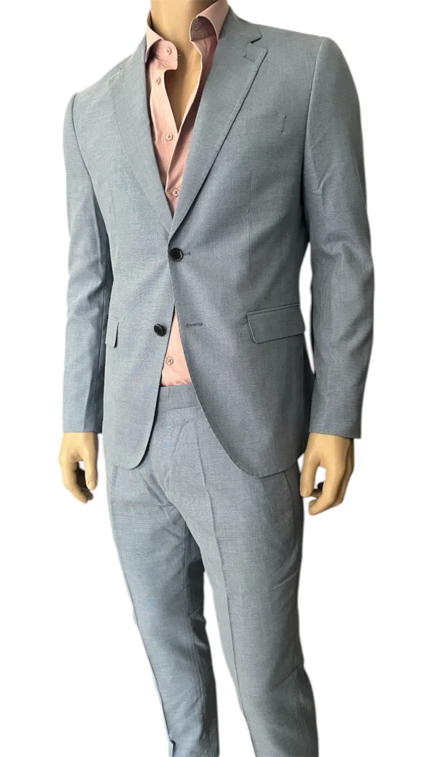 Abito uomo microfantasia slim-fit
