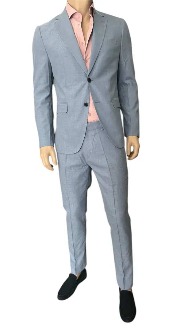 Abito uomo microfantasia slim-fit