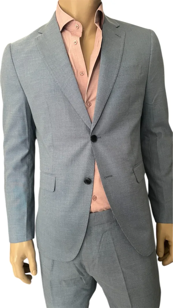 Abito uomo microfantasia slim-fit